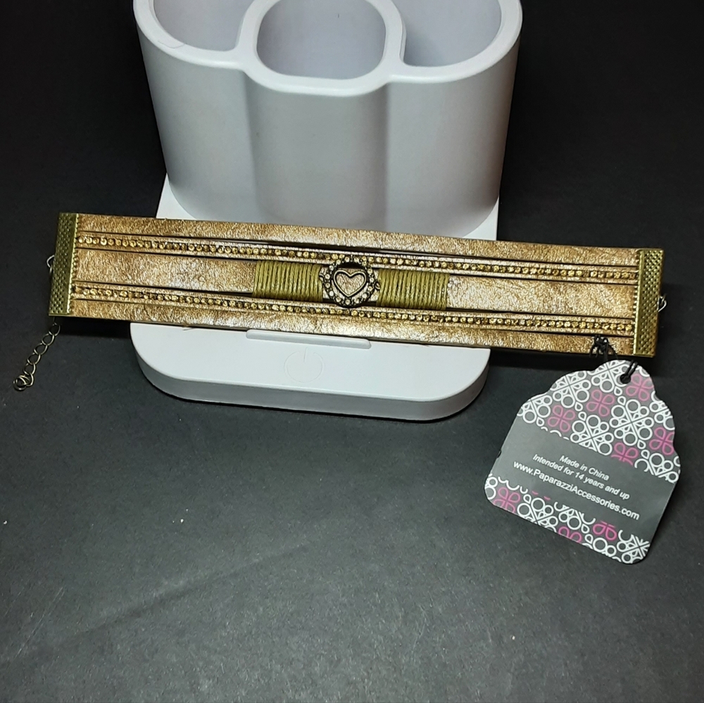 Paparazzi Gold and Silver Heart Bracelet